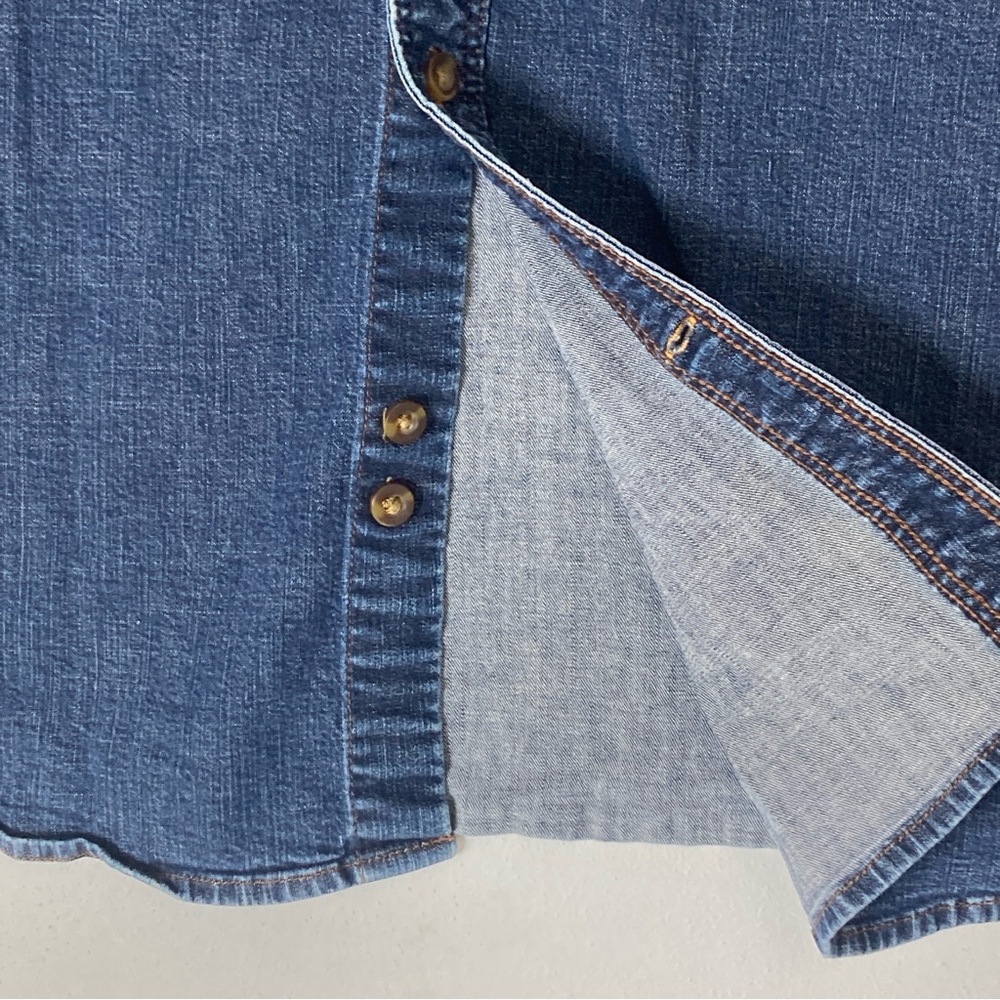 Carthartt Shirt Men's XL Relaxed Fit Blue Denim Cottagecore Workwear Western - Picture 7 of 16